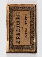 A specimen of printing types cast at the Boston Foundry, No. 51, Cornhill