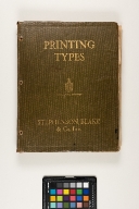 Printing types: borders, initials, electros, brass rules, spacing material