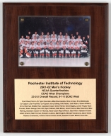 RIT 2001-02 Men's Hockey team plaque