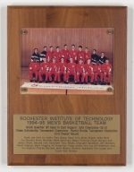 RIT 1994-95 Mens Basketball team plaque