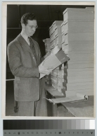 Unidentified student on retailing co-op, Rochester Athenaeum and Mechanics Institute