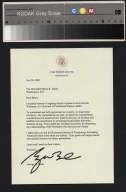 George W. Bush letter