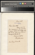 Benjamin Harrison letter to Senator Edwards