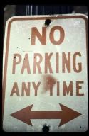 No parking sign
