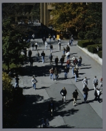 Students walk the Quarter Mile