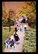 Walking on campus