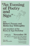 An Evening of Poetry and Sign