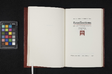 Recollections : my life in bookbinding