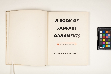 A book of Fanfare ornaments