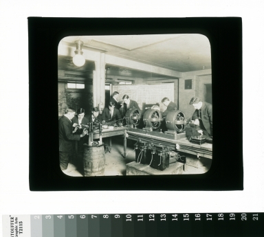 Electricity class, Department of Industrial Arts, Rochester Athenaeum and Mechanics Institute