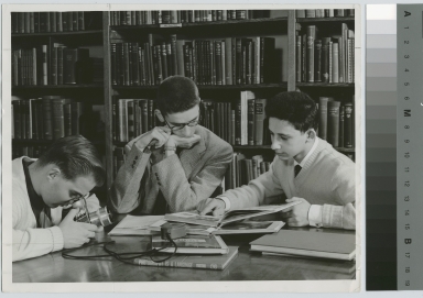 Students studying, Library, Eastman Building, Rochester Institute of Technology