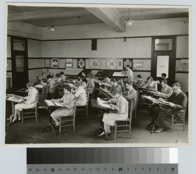 Academics, design class. [1920-1930]