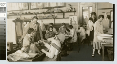 Crafts class, Department of Applied and Fine Arts, Rochester Athenaeum and Mechanics Institute