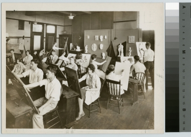Modeling students, Department of Applied and Fine Arts, Rochester Athenaeum and Mechanics Institute