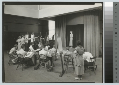 Academics, art and design, Rochester Athenaeum and Mechanics Institute life drawing class, [1930-1940]