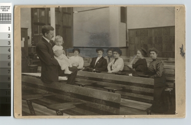Lesson in baby holding, Rochester Athenaeum and Mechanics Institute