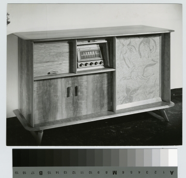 Wooden stereo cabinet, School for American Craftsmen, Rochester Institute of Technology