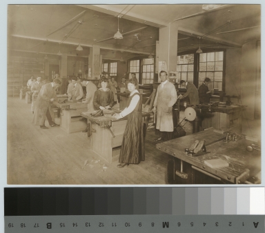 Woodworking class, Department of Manual Training, Rochester Athenaeum and Mechanics Institute