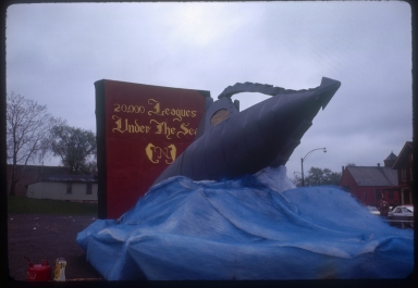 Spring weekend float in the theme "Spring Bookend" of Jules Verne's novel "20,000 Leagues Under the Sea," Rochester Institute of Technology