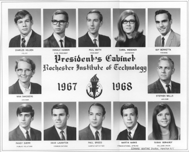 1967-1968 Student Council President's Cabinet