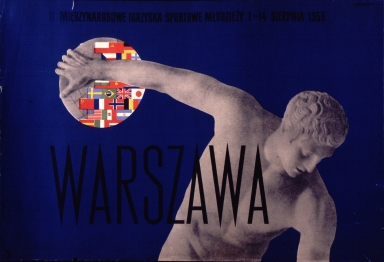 Warszawa, II Miedzynarodowe Igrzyska Sportowe MLodzezy, 1-14 sierpnia 1955