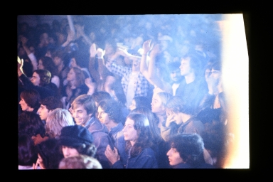 Crowd of students at a concert
