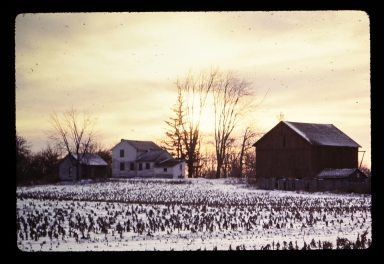 Original farm on campus land