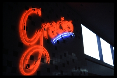 Gracie's neon sign