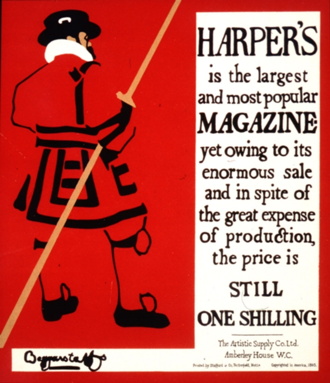 Harper's is the largest and most popular magazine yet owing to its enormous sale and in spite of the great expense of production, the price is still one shilling