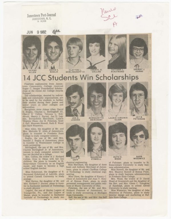 14 JCC students win scholarships
