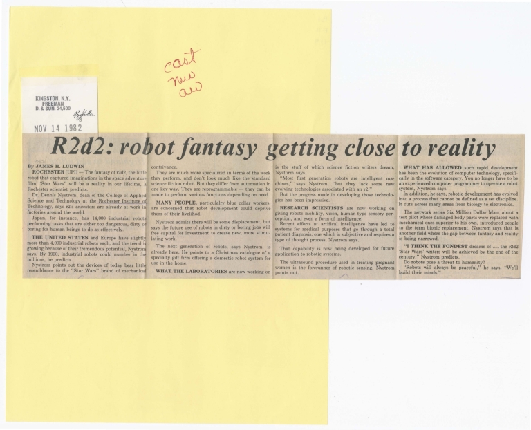 R2d2: robot fantasy getting close to reality