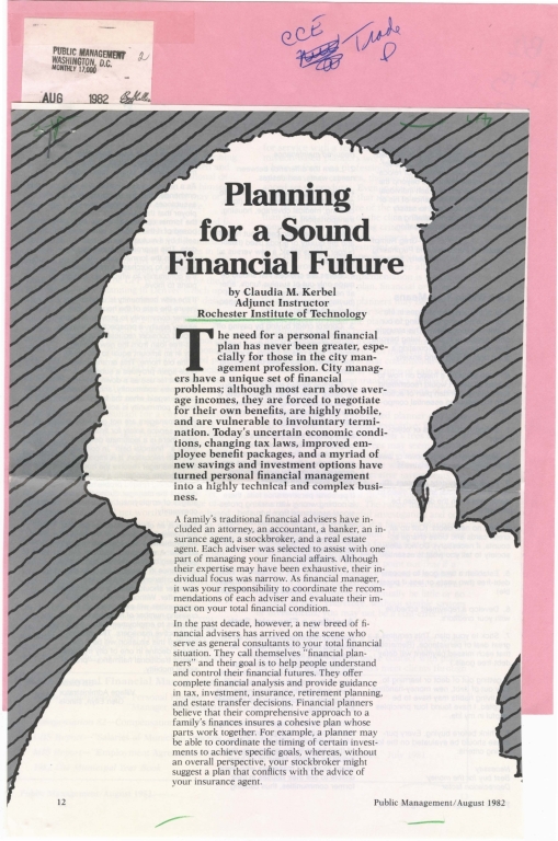 Planning for sound financial future