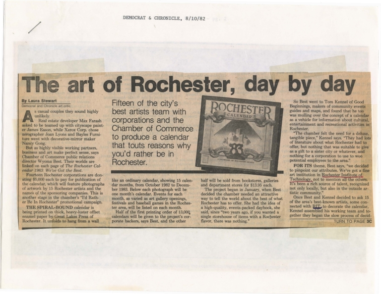 Art of Rochester, day by day