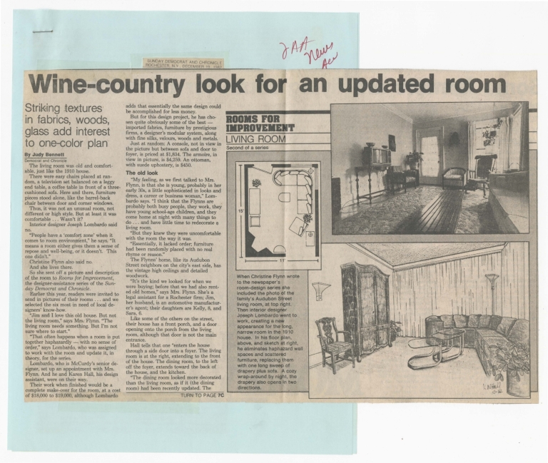 Wine-country look for an updated room