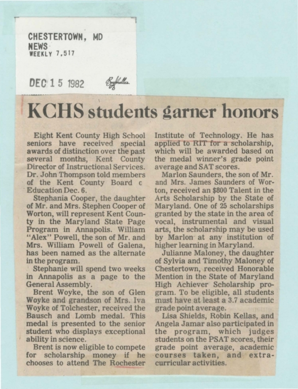 KCHS sudents garner honors