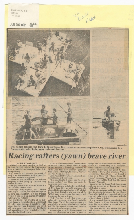 Racing rafters (yawn) brave river