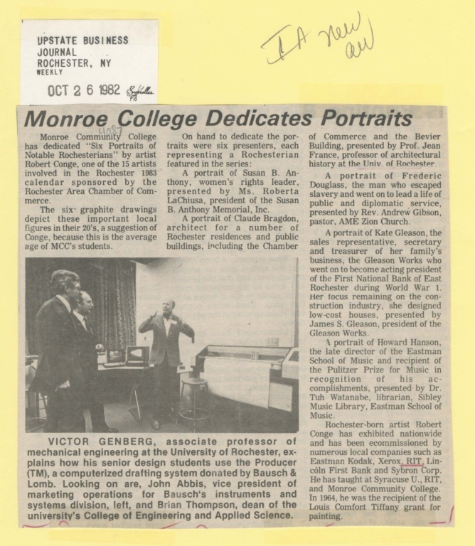 Monroe college dedicates portraits