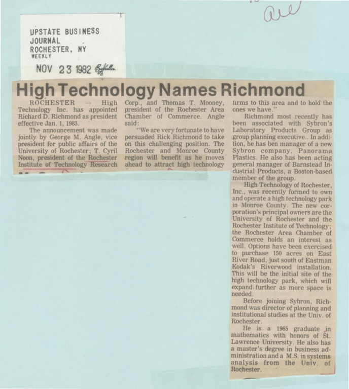 High Technology names Richmond