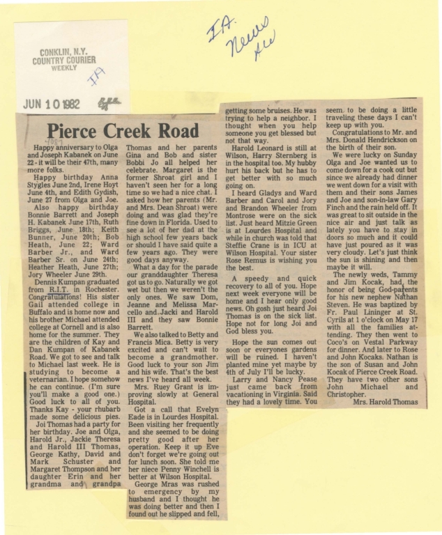 Pierce Creek Road