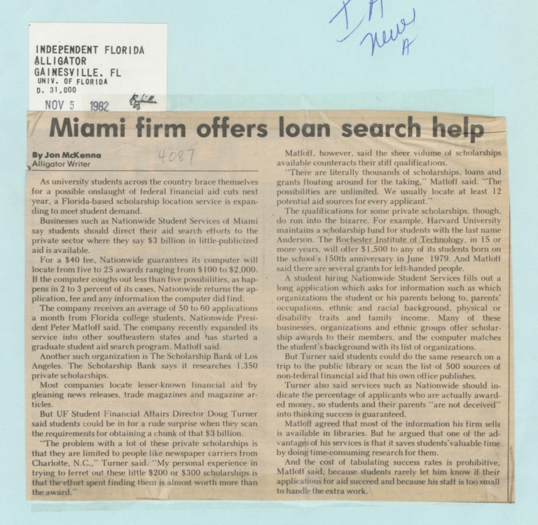Miami firm offers loan search help