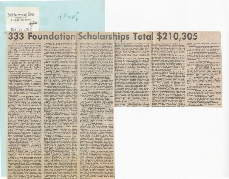 333 Foundation scholars