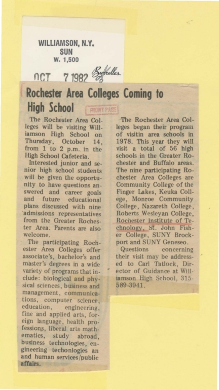 Rochester area colleges coming to high school