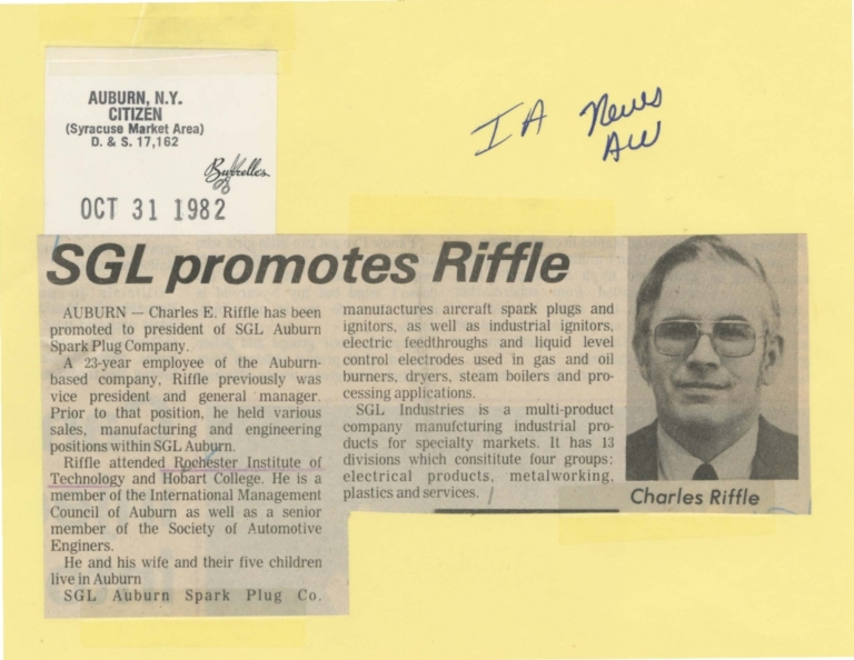 SGL promotes Riffle