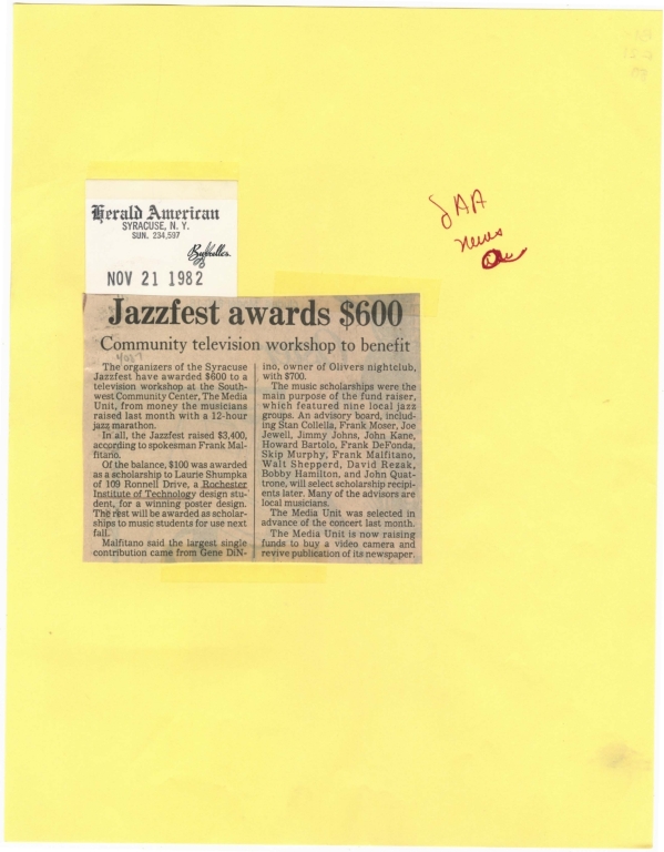 Jazzfest awards $600