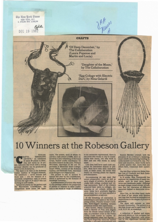 10 winners at Robeson Gallery