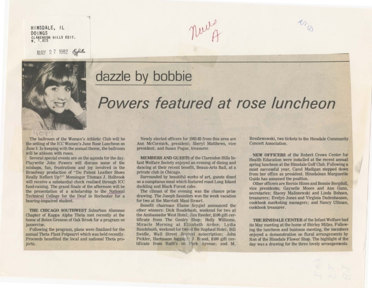 Powers featured at rose luncheon