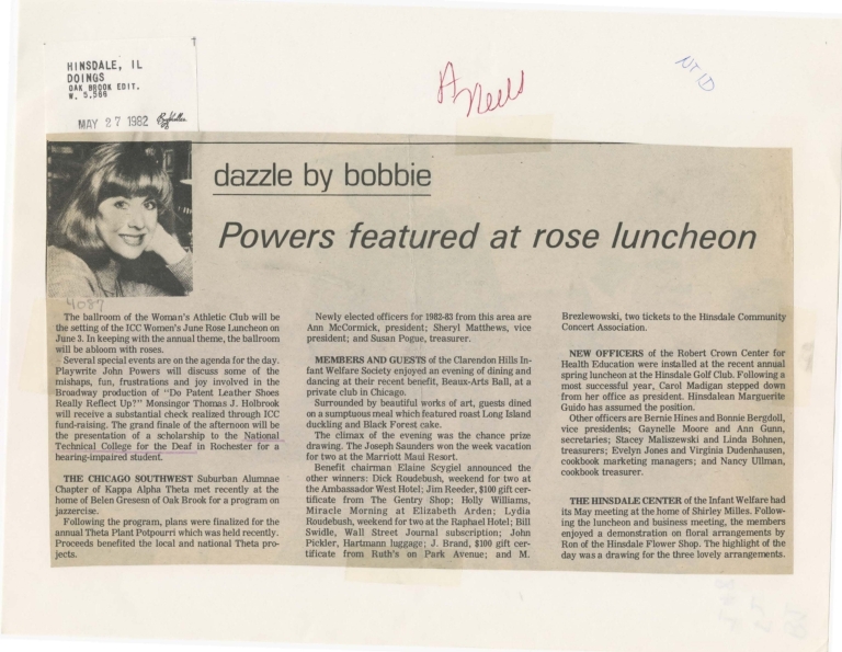 Powers featured at rose luncheon