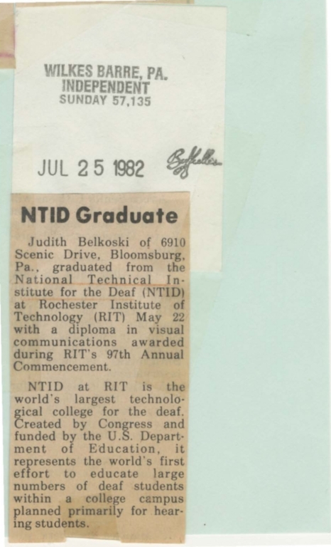 NTID graduate