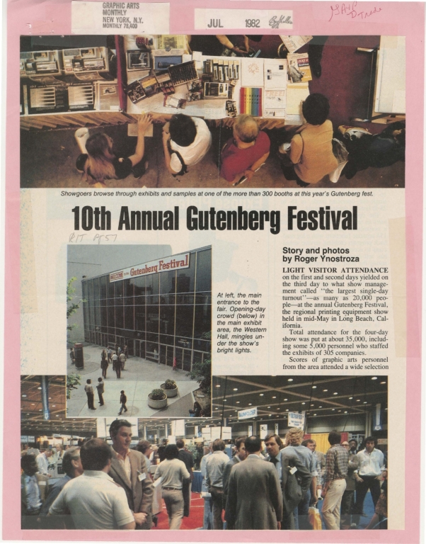 10th Annual Gutenberg festival