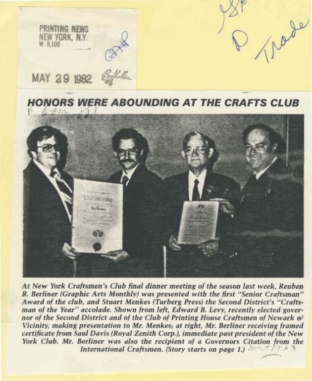 Honors were abounding at the crafts club